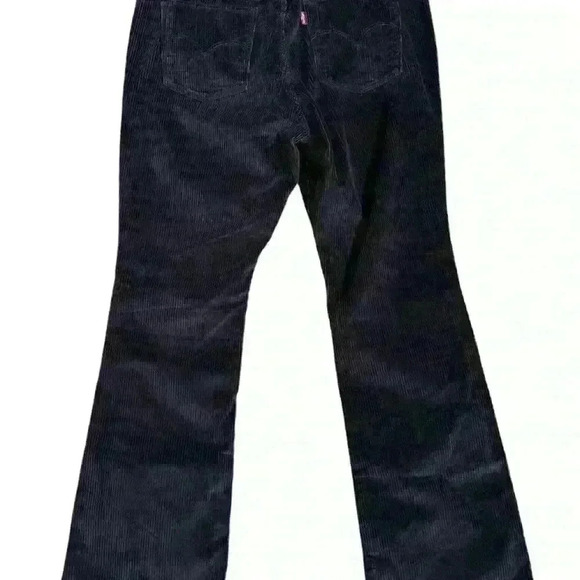 Levi’s NWT 315 Black Shaping Bootcut Mid Rise Corduroy Jeans Women’s Size 32x30 - Picture 3 of 11